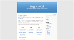 Desktop Screenshot of blogy.gljs.sk